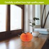 Briarwood Lane Fall Honeycomb Paper Decor 3x5 Orange Pumpkin Honeycomb - Small Magnetic For Fall Honeycomb Paper Decor Party Centerpiece Decoration - 3 of 4