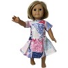 Doll Clothes Superstore Size 14 Patchwork Print Dresses For Girls And Dolls - 3 of 4