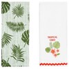 The Lakeside Collection Set of 2 Embroidered Tropical Kitchen Towels - 4 of 4