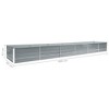 vidaXL Raised Garden Bed Galvanized Steel Outdoor Planter Gray - 3 of 4