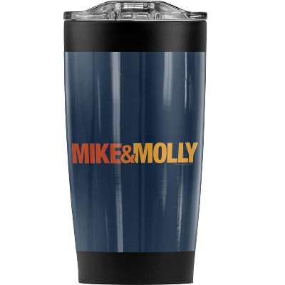 Mike & Molly Logo Steel Tumbler 20oz Coffee Travel Mug
