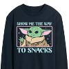Men's - Star Wars - The Mandalorian Grogu The Way To Snacks Long Sleeve Graphic T-Shirt - 2 of 4
