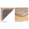Hastings Home Memory Foam Bathmat With Microfiber Topper and Nonslip Backing - 59" x 24", Mocha - 3 of 4