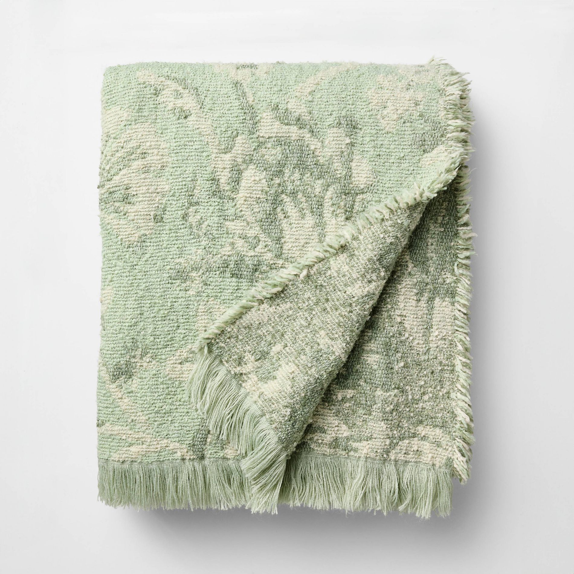 Easter Throw Jacquard Floral Green - Threshold™ Design with Studio McGee