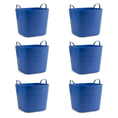  JiatuA Plastic Storage Basket with Handle Portable