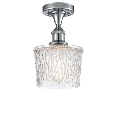 Niagra - 1 Light Semi-Flush Mount In Industrial Style-11 Inches Tall and 6.5 Inches Wide