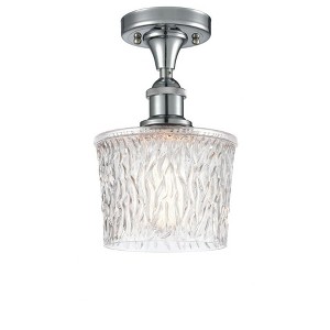 Niagra - 1 Light Semi-Flush Mount In Industrial Style-11 Inches Tall and 6.5 Inches Wide - 1 of 1