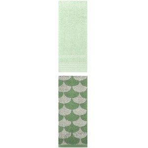 REGALWOVEN Soft Absorbent Bathroom Decorative Hand Towels for Drying 14" x 30"/13" x 29" 2 Pcs - 1 of 4
