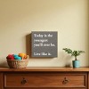 Slickblue Inspirational Wood Wall Sign – “Live Like It” Quote – Rustic 7x7 Motivational Decor, Color Options - 2 of 3