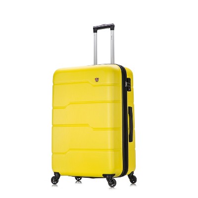 Dukap Rodez Lightweight Hardside Carry On Spinner Suitcase - Yellow ...