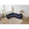 Dexmalle 6-Seat Sectional L Shaped Sofa Couch Set with 2 Pillows - 3 of 4