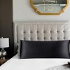 PiccoCasa 2 Pcs Body 20"x48" Satin Silky for Hair and Skin Pillowcase Black - PiccoCasa - 2 of 4