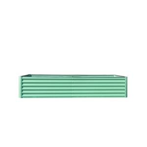 Syemin Metal Deep Root Planter Box Outdoor, Galvanized Garden Bed，or Vegetables, Flowers, Herbs, and Succulents, Green, 94.49"*47.25"*17.72" - 1 of 4