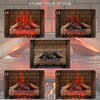 NAYSAYE Indoor Fireplace Decorative Insert with Fire Effect and Adjustable Settings for Living Room, Black, 31.7"*8.2"*27.7" - 4 of 4