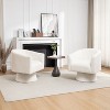 SEYNAR Mid Century Modern Velvet 360 Degree Swivel Accent Chair Set of 2 - 3 of 4