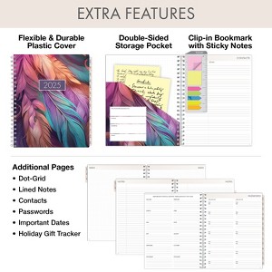 Global Printed Products Essential Pro Monthly & Weekly Planner 8.5" x 11" CY 2025 (Pastel Peacock) - 1 of 4