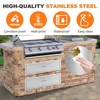 Outdoor Kitchen Drawer Stainless Steel Grill Drawer for Islands and Grill Stations, Built-In Recessed Design, Weather-Resistant and Rust-Resistant - 4 of 4