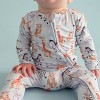 Infant Zoo Babies Footie Zippered One Piece - Posh Peanut - 2 of 3