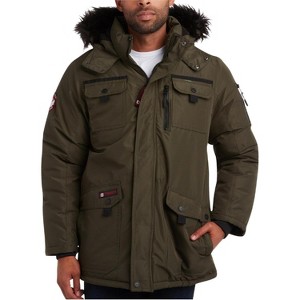 CANADA WEATHER GEAR Men's Parka - Heavyweight Ripstop Insulated ThermaFoil Lined Puffer Winter Jacket for Men (M-XXL) - 1 of 4