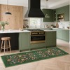 Area Rugs for Living Room Bedroom Washable Floral Rug Soft Non Slip Low Pile Throw Rug Home Decor - 2 of 4