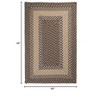 Colonial Mills Tiburon - Stone Blue 4 ft. square Square Rug Indoor/Outdoor 100% Polypropylene - 2 of 2
