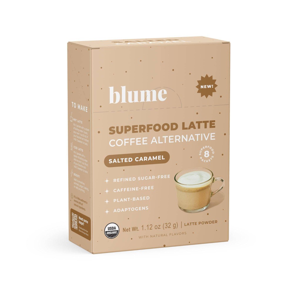 Photos - Coffee Blume Superfood Latte Salted Caramel Single Serve - 1.12oz/8ct