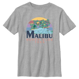 Boy's Teenage Mutant Ninja Turtles Malibu Beach Club 1984 Crew T-Shirt - 1 of 4