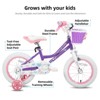 Itopfox Angel Girls Bike for Toddlers and Kids with Training Wheels & Basket, Handbrake & Kickstand, Perfect for Riding Fun - 2 of 4
