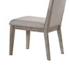 Set of 2 19" Rocky Fabric Dining Chairs Gray Oak - Acme Furniture - 4 of 4