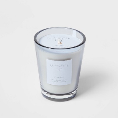14oz Lidded Gray Glass Jar Crackling Wooden 3-wick Candle With Clear Label  Ocean Air + Moss - Threshold™ : Target