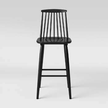 Harwich High Back Windsor Barstool Black - Threshold™