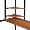 NicBex Full Size Bunk Bed with Desk Metal Bed Frame with Shelves, Full Length Guardrail and Ladder for Bedroom, Dorm, No Box Spring Required - 4 of 4