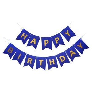 Unique Bargains Birthday Decorations Party Supplies Banner - 1 of 4
