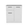 Idaho Dresser with 2-Door Cabinets and Drawer -White - 2 of 4
