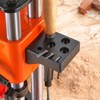 VEVOR Benchtop Mortise Machine, 370W, 1725 RPM Woodworking Mortising Machine, with 1/4-Inch 3/8-Inch 1/2-Inch Chisels Wooden Workbench, Orange - 2 of 4