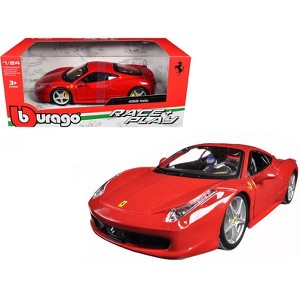 Ferrari 458 Italia Red 1/24 Diecast Model Car by Bburago - 1 of 4