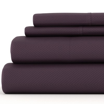 Luxe Embossed 4 Piece Sheet Set - Ultra Soft, Easy Care - Becky Cameron