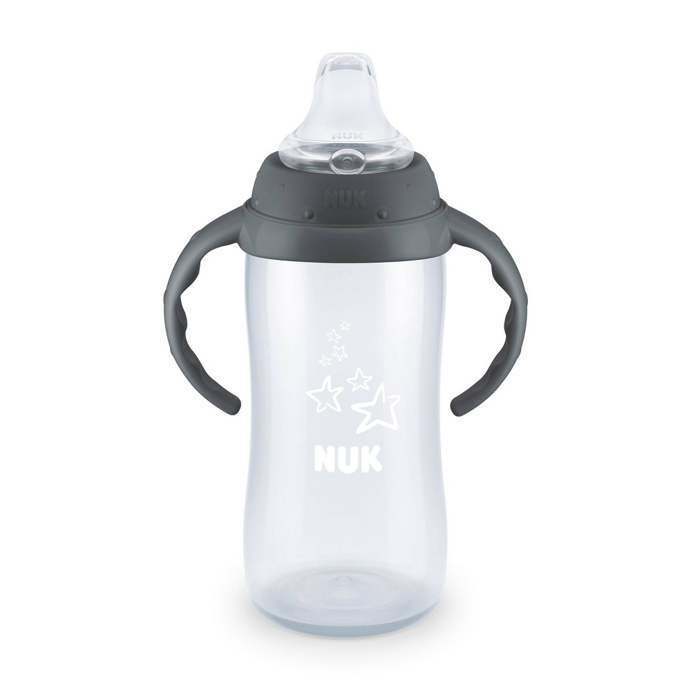 Photos - Baby Bottle / Sippy Cup NUK Large Learner Fashion Cup with Tritan - Gray - 10oz 