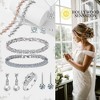 Hollywood Sensation Elegant Round and Marquise Cut Tennis Bracelet with AAA+ Cubic Zirconia 7 Inches Gold - 3 of 4