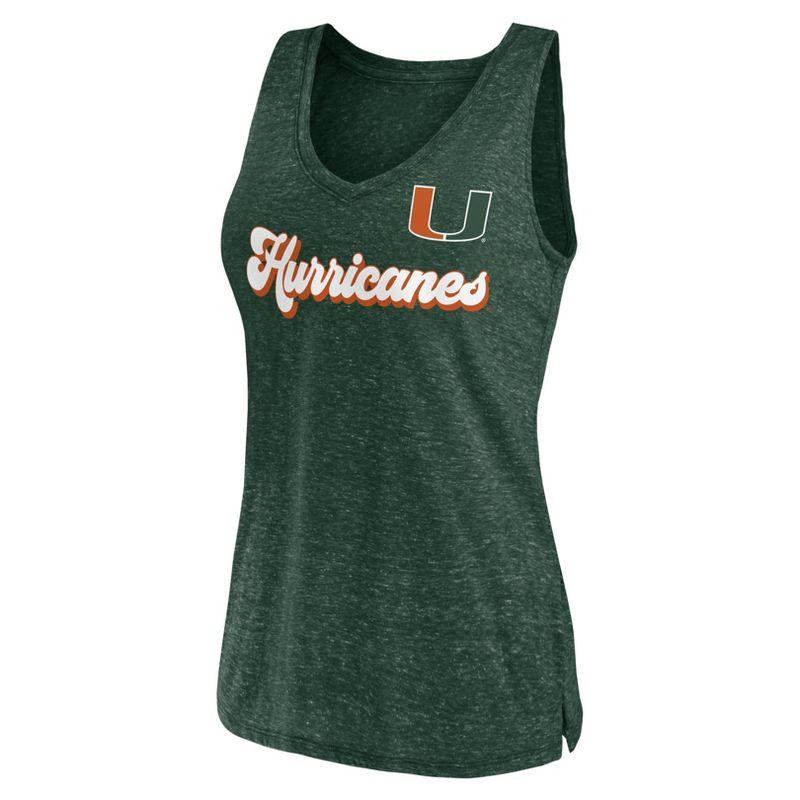 NCAA Miami Hurricanes Women&#39;s V-Neck Tank Top, 2 of 4