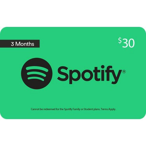  Spotify Tarjeta de regalo de $30 - Entrega por correo  electrónico: Gift Cards