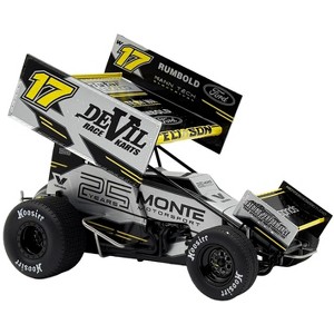 Winged Sprint Car #17 Cory Eliason "Devil Race Karts" Monte Motorsports (2025) 1/18 Diecast Model Car by ACME - 1 of 4