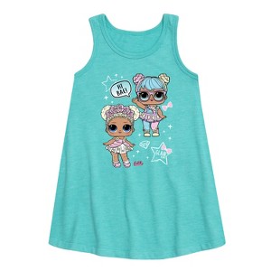 Girls' - LOL Surprise! - LOL Hi Bae! Graphic Sleeveless Aline Dress - 1 of 3