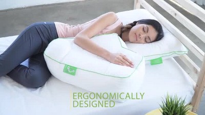 Sleep Yoga Everynight Ergonomically Designed Therapeutic Firm Sleep Pillow,  Back Side Sleepers, with Memory Foam (As Is Item) - Bed Bath & Beyond -  23602834