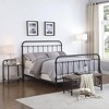 TiramisuBest Contemporary Bench in Silver Metal and Camel Faux Leather, 18.0"L Entryway Bench - 4 of 4