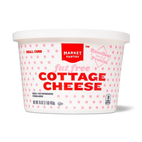 Fat Free Small Curd Cottage Cheese 16oz Market Pantry Target