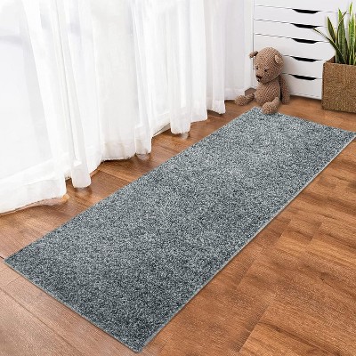 Hallway Runner Rug Non-Slip Plush Shag Area Rug, Modern Solid Design, Ultra-Soft Thick Carpet Runner for Hallways, Kitchen, Laundry