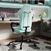 PAGED Ergonomic Massage Office Chair, High Back Leather Gaming Chair with Adjustable Height, Lumbar Support and Footrest, 300 LBS - 2 of 4
