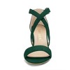 Allegra K Women's Open Toe Crisscross Buckle Ankle Strap Block Heel Sandals - 2 of 4