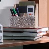 Mela Artisans Wooden Letter Organizer For Desk Anta Small Rustic Mail Holder - 3 of 4